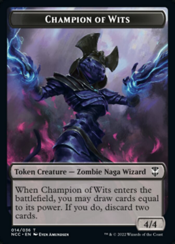 Tentacle // Champion of Wits Double-Sided Token [Streets of New Capenna Commander Tokens] - Magic: The Gathering - Card Brawlers | Quebec | Canada |