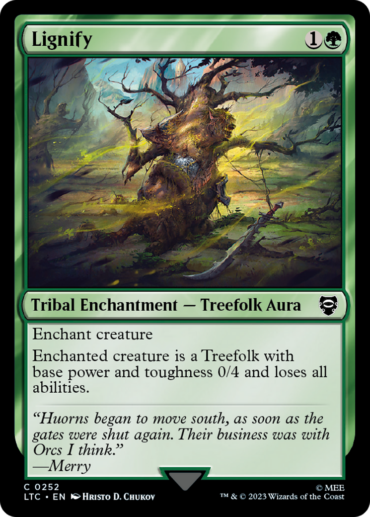 Lignify [The Lord of the Rings: Tales of Middle-Earth Commander] - Magic: The Gathering - Card Brawlers | Quebec | Canada |