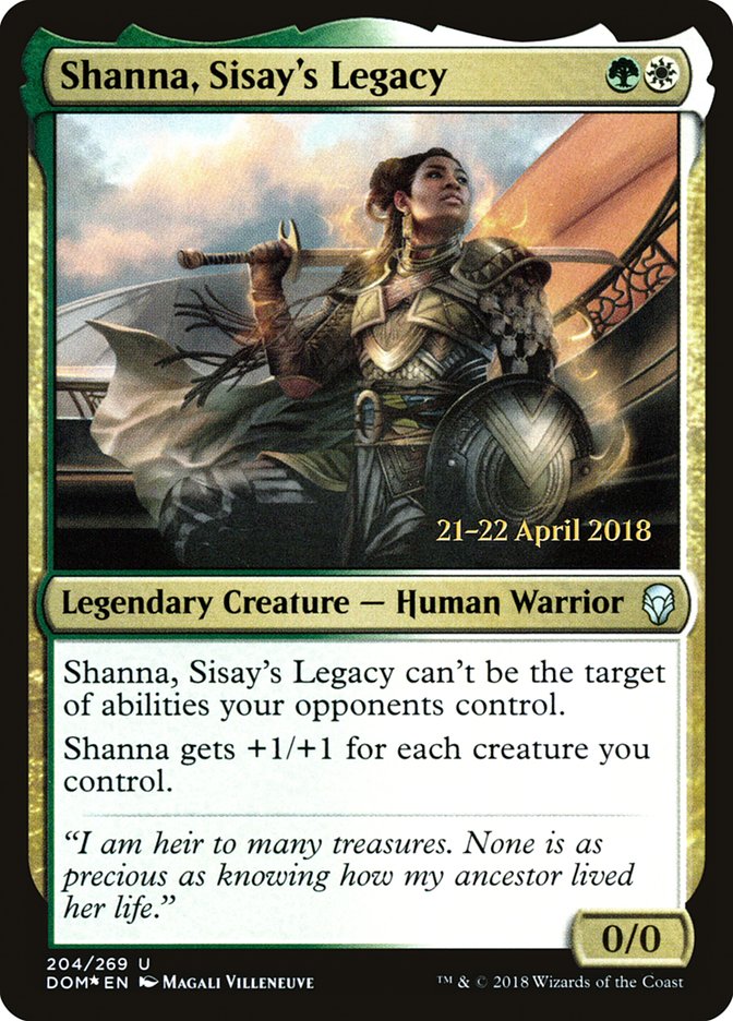 Shanna, Sisay's Legacy [Dominaria Prerelease Promos] - Magic: The Gathering - Card Brawlers | Quebec | Canada |