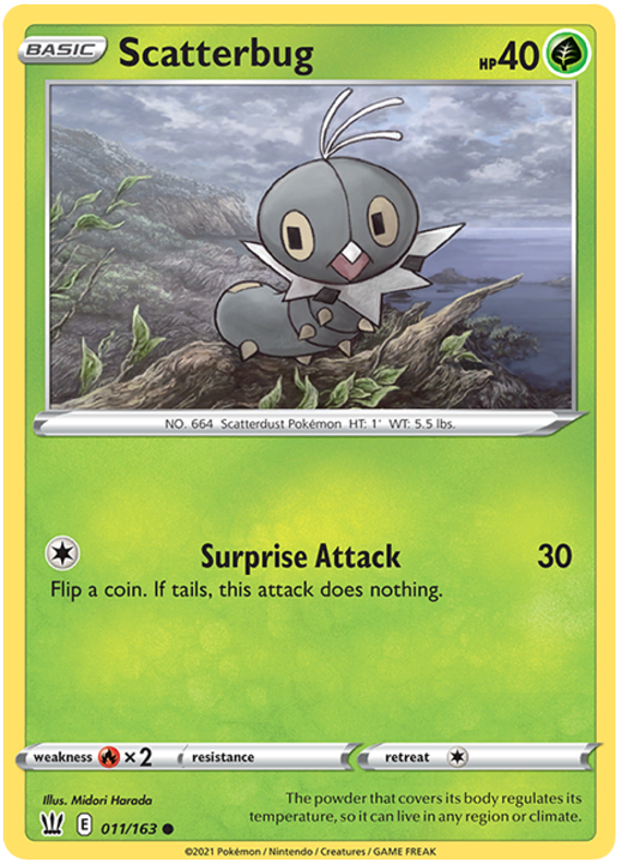 Scatterbug (011/163) [Sword & Shield: Battle Styles] - Pokémon - Card Brawlers | Quebec | Canada |