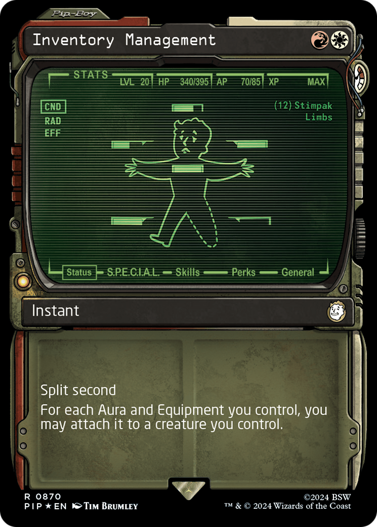 Inventory Management (Showcase) (Surge Foil) [Fallout] - Magic: The Gathering - Card Brawlers | Quebec | Canada |