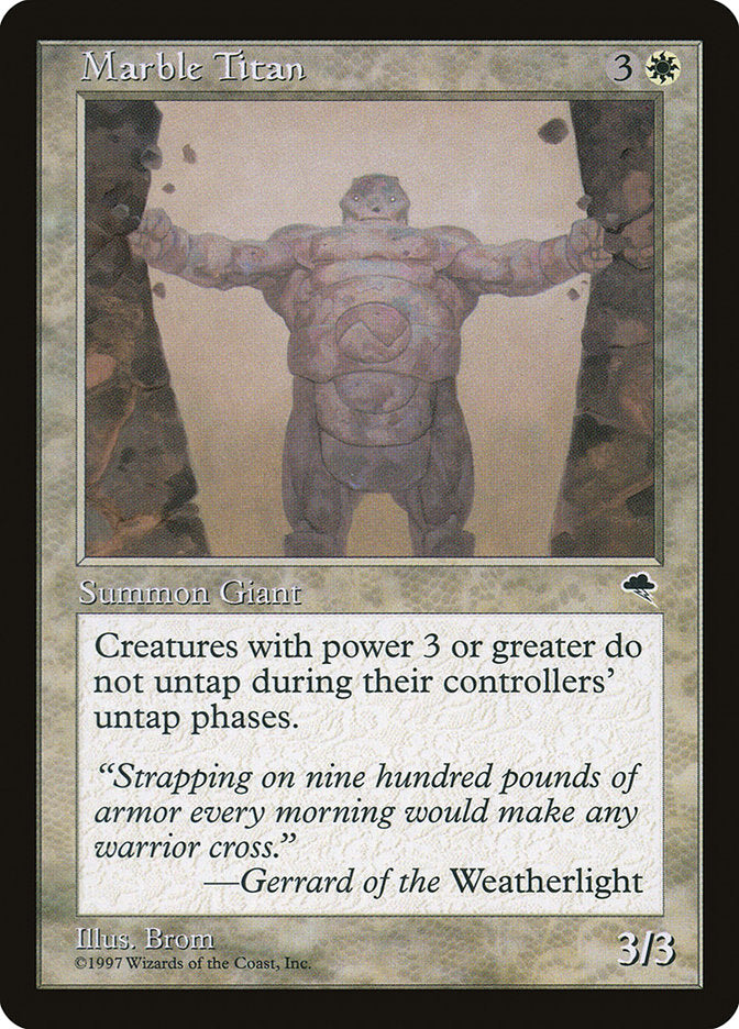 Marble Titan [Tempest] - Magic: The Gathering - Card Brawlers | Quebec | Canada |