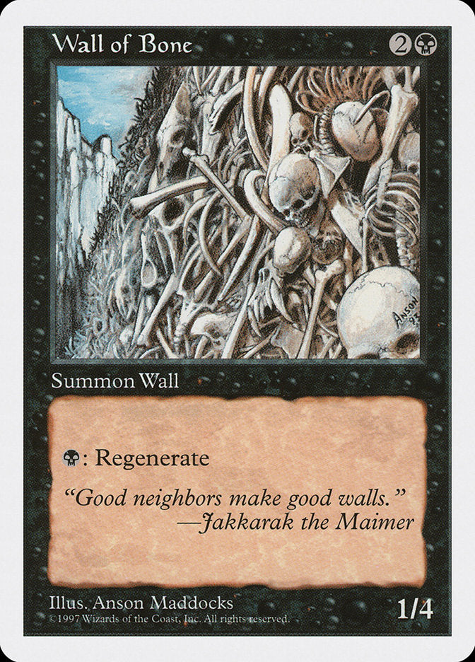 Wall of Bone [Fifth Edition] - Magic: The Gathering - Card Brawlers | Quebec | Canada |