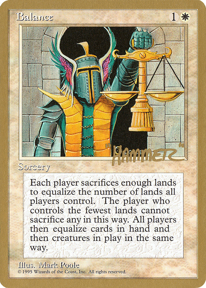 Balance (Shawn "Hammer" Regnier) [Pro Tour Collector Set] - Magic: The Gathering - Card Brawlers | Quebec | Canada |