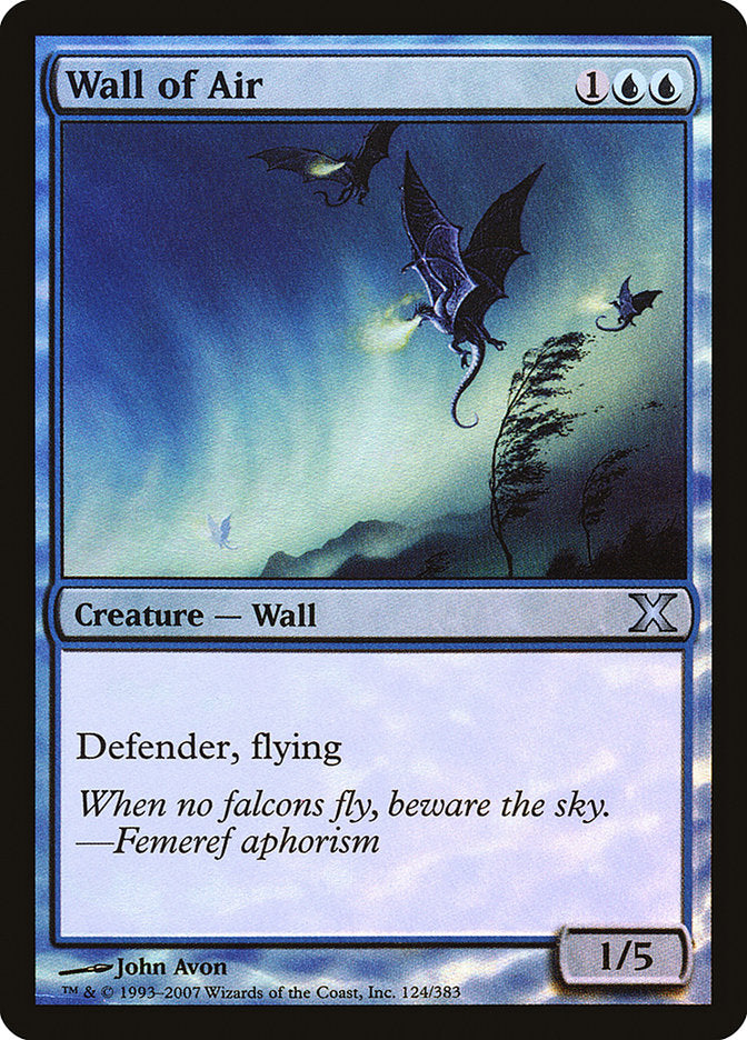 Wall of Air (Premium Foil) [Tenth Edition] - Magic: The Gathering - Card Brawlers | Quebec | Canada |