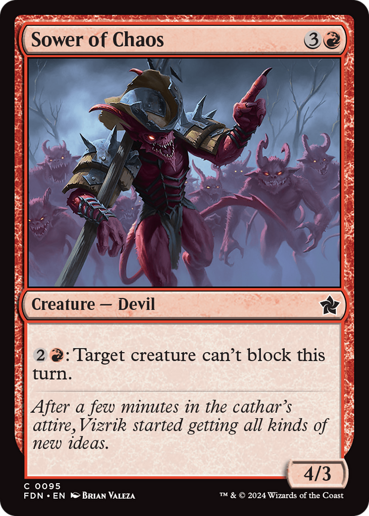 Sower of Chaos [Foundations] - Magic: The Gathering - Card Brawlers | Quebec | Canada |