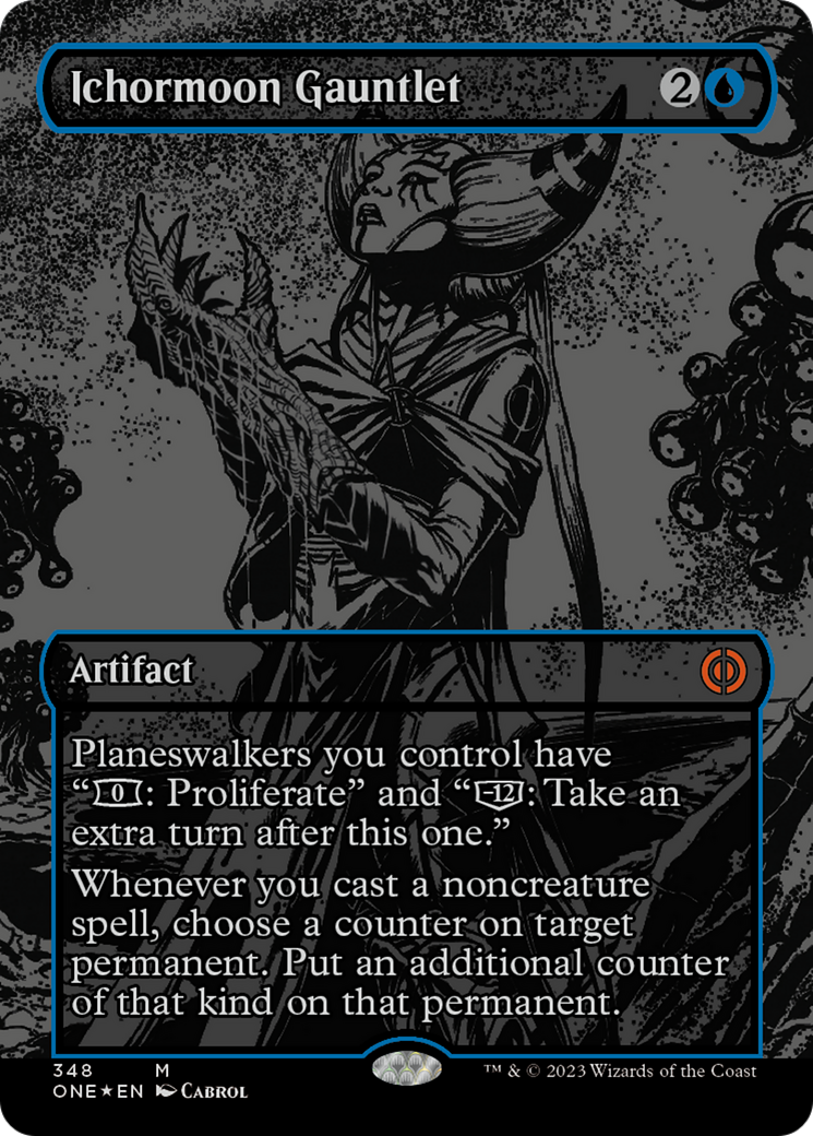 Ichormoon Gauntlet (Oil Slick Raised Foil) [Phyrexia: All Will Be One] - Magic: The Gathering - Card Brawlers | Quebec | Canada |