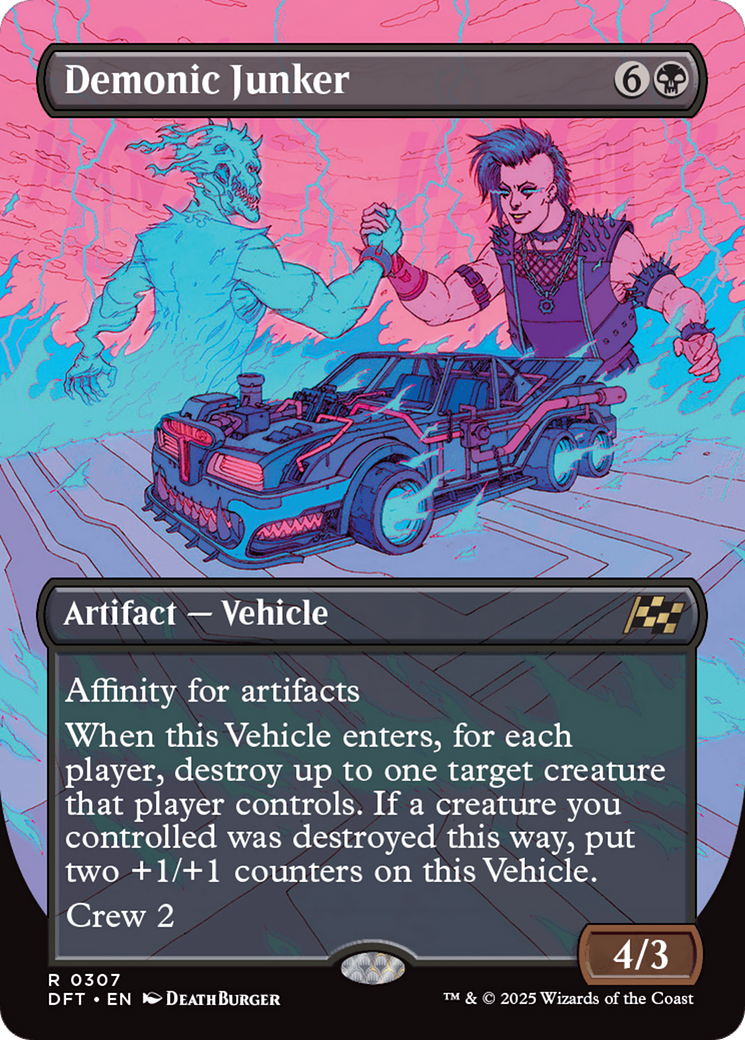 Demonic Junker (Borderless) [Aetherdrift] - Magic: The Gathering - Card Brawlers | Quebec | Canada |
