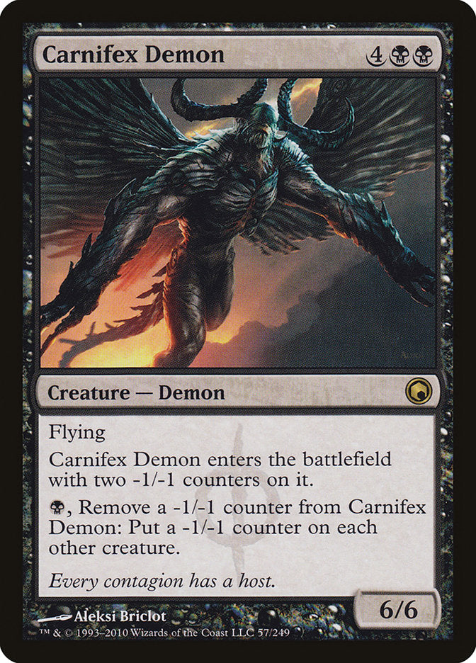 Carnifex Demon [Scars of Mirrodin] - Magic: The Gathering - Card Brawlers | Quebec | Canada |