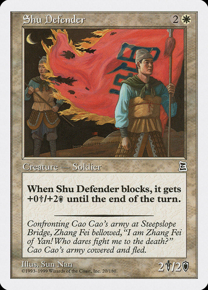 Shu Defender [Portal Three Kingdoms] - Magic: The Gathering - Card Brawlers | Quebec | Canada |