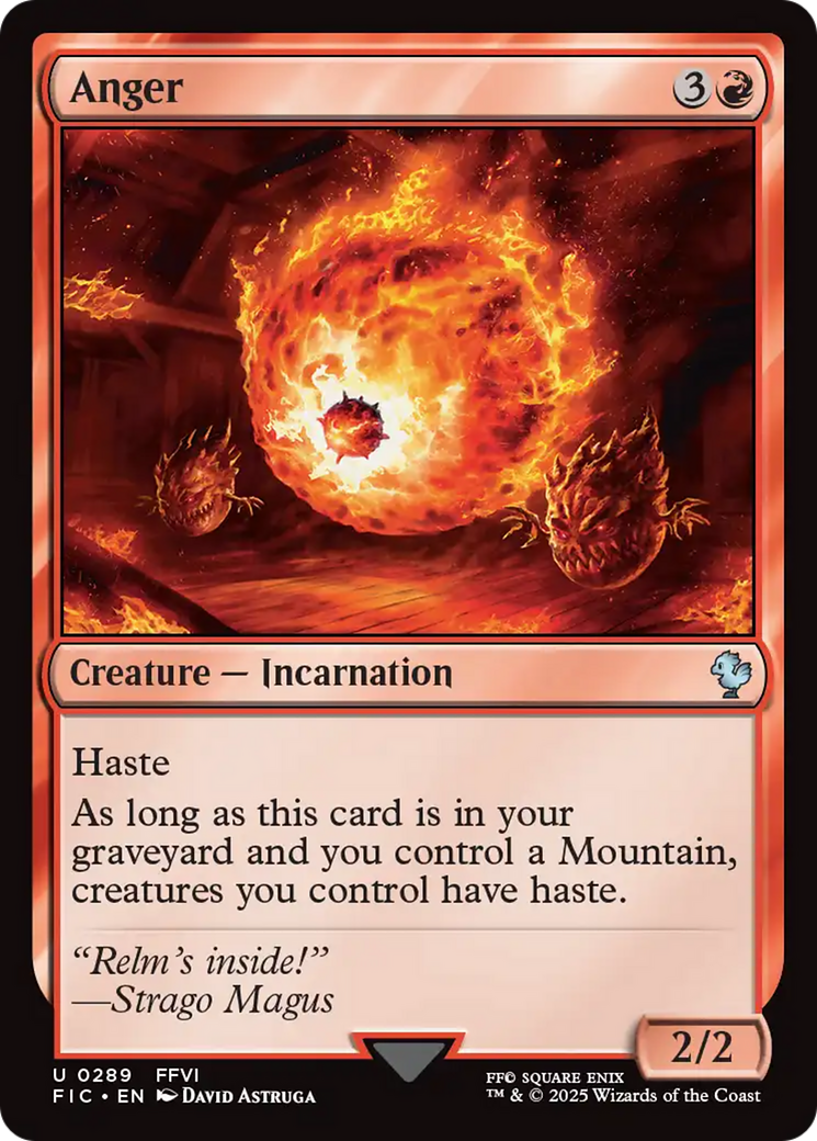 Anger [FINAL FANTASY Commander] - Magic: The Gathering - Card Brawlers | Quebec | Canada |