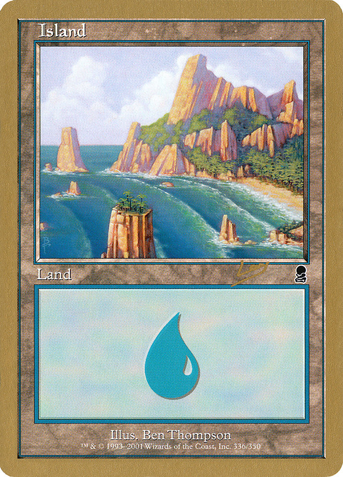 Island (rl336a) (Raphael Levy) [World Championship Decks 2002] - Magic: The Gathering - Card Brawlers | Quebec | Canada |