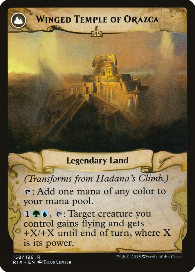 Hadana's Climb // Winged Temple of Orazca [Rivals of Ixalan] - Magic: The Gathering - Card Brawlers | Quebec | Canada |