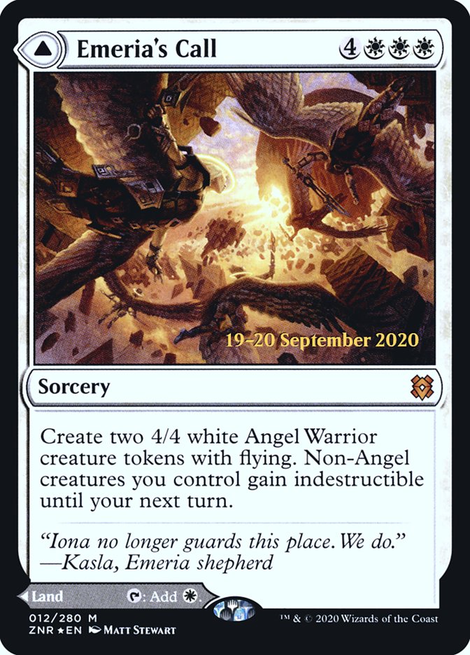 Emeria's Call // Emeria, Shattered Skyclave [Zendikar Rising Prerelease Promos] - Magic: The Gathering - Card Brawlers | Quebec | Canada |
