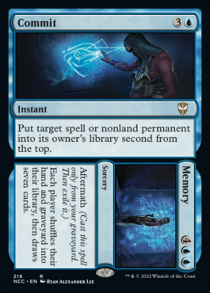 Commit // Memory [Streets of New Capenna Commander] - Magic: The Gathering - Card Brawlers | Quebec | Canada |
