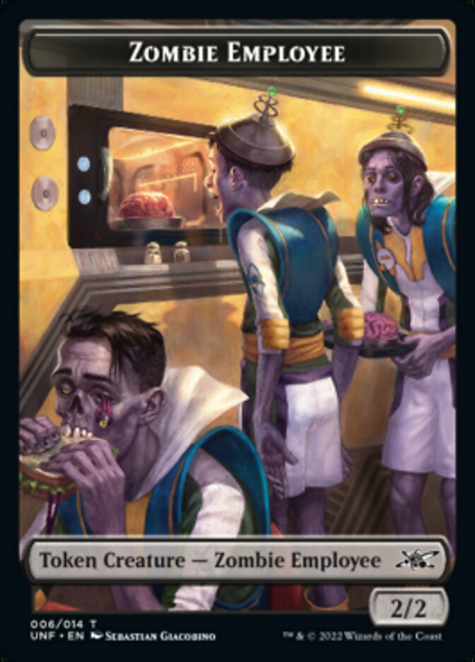 Zombie Employee Token [Unfinity Tokens] - Magic: The Gathering - Card Brawlers | Quebec | Canada |