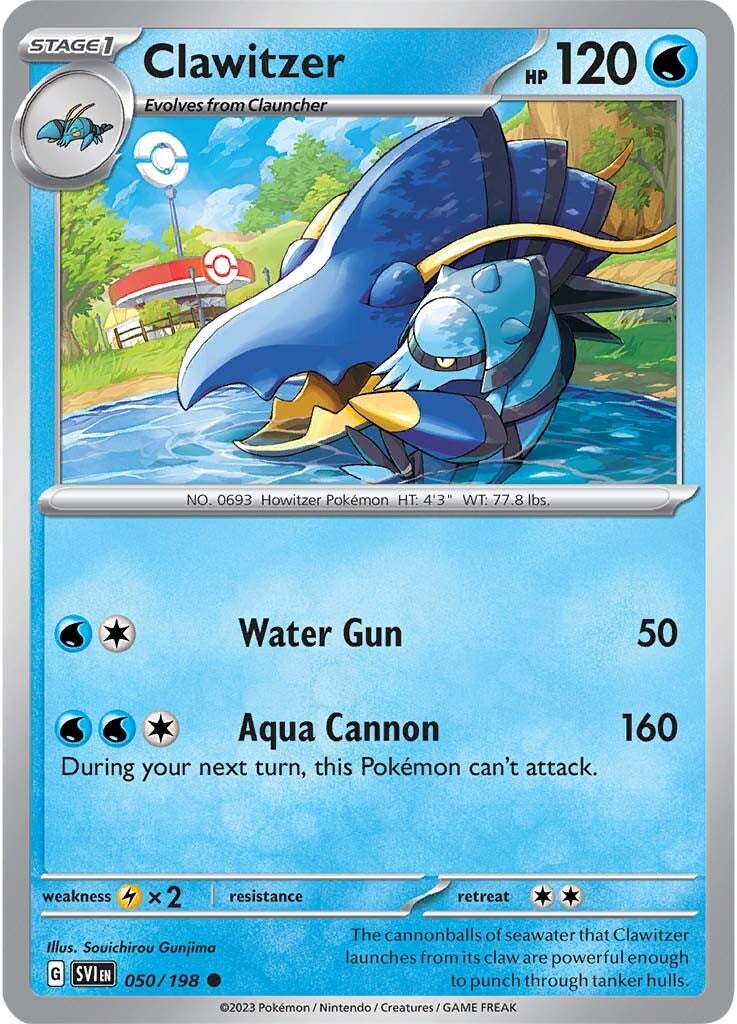 Clawitzer (050/198) [Scarlet & Violet: Base Set] - Pokémon - Card Brawlers | Quebec | Canada |
