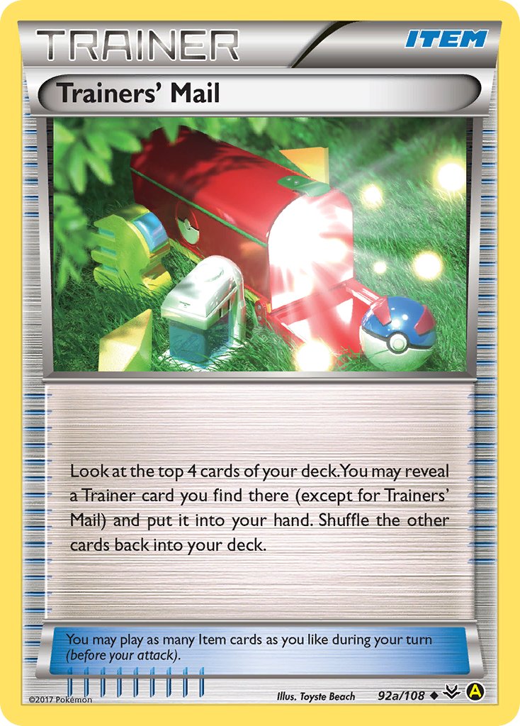 Trainers' Mail (92a/108) [Alternate Art Promos] - Pokémon - Card Brawlers | Quebec | Canada |