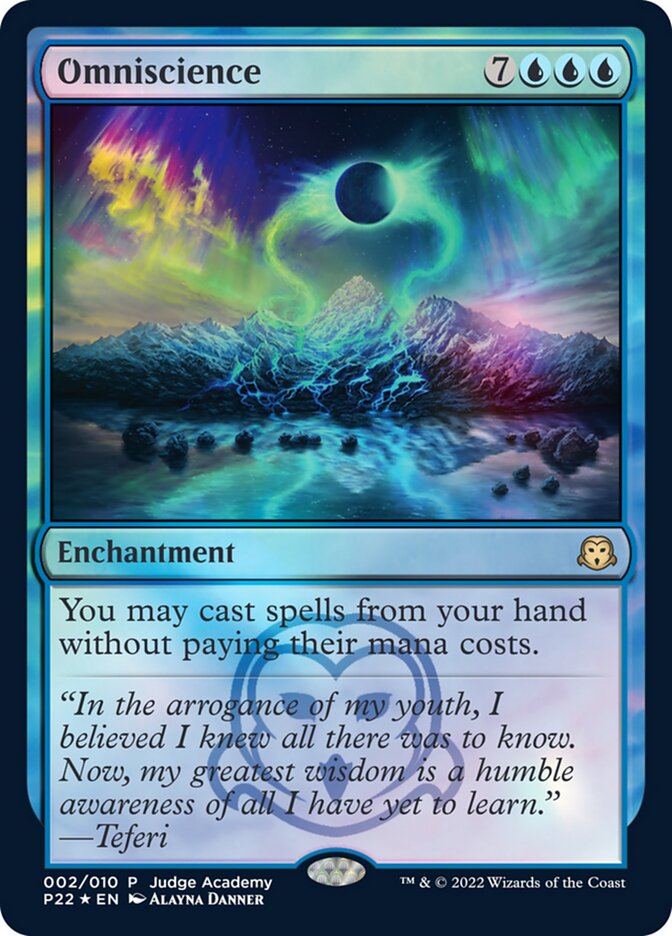 Omniscience [Judge Gift Cards 2022] - Magic: The Gathering - Card Brawlers | Quebec | Canada |