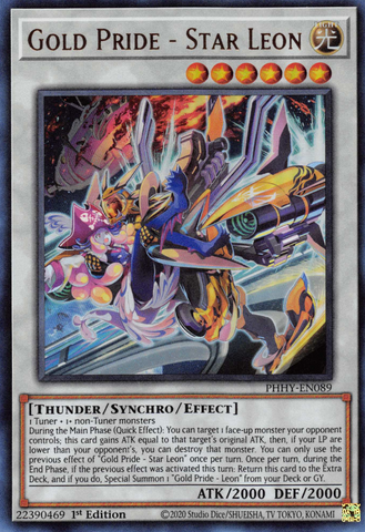 Gold Pride - Star Leon [PHHY-EN089] Ultra Rare - Yu-Gi-Oh! - Card Brawlers | Quebec | Canada |