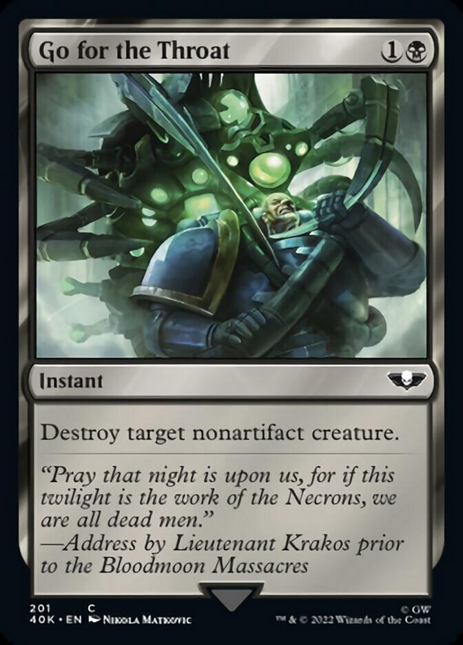 Go for the Throat (Surge Foil) [Warhammer 40,000] - Magic: The Gathering - Card Brawlers | Quebec | Canada |