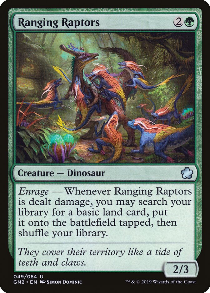 Ranging Raptors [Game Night 2019] - Magic: The Gathering - Card Brawlers | Quebec | Canada |