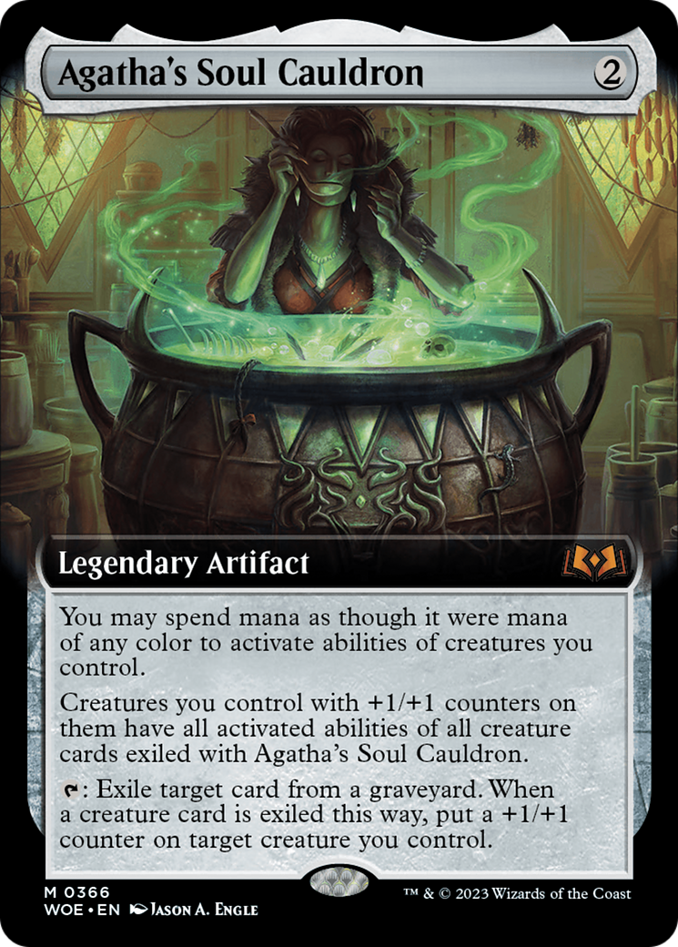 Agatha's Soul Cauldron (Extended Art) [Wilds of Eldraine] - Magic: The Gathering - Card Brawlers | Quebec | Canada |