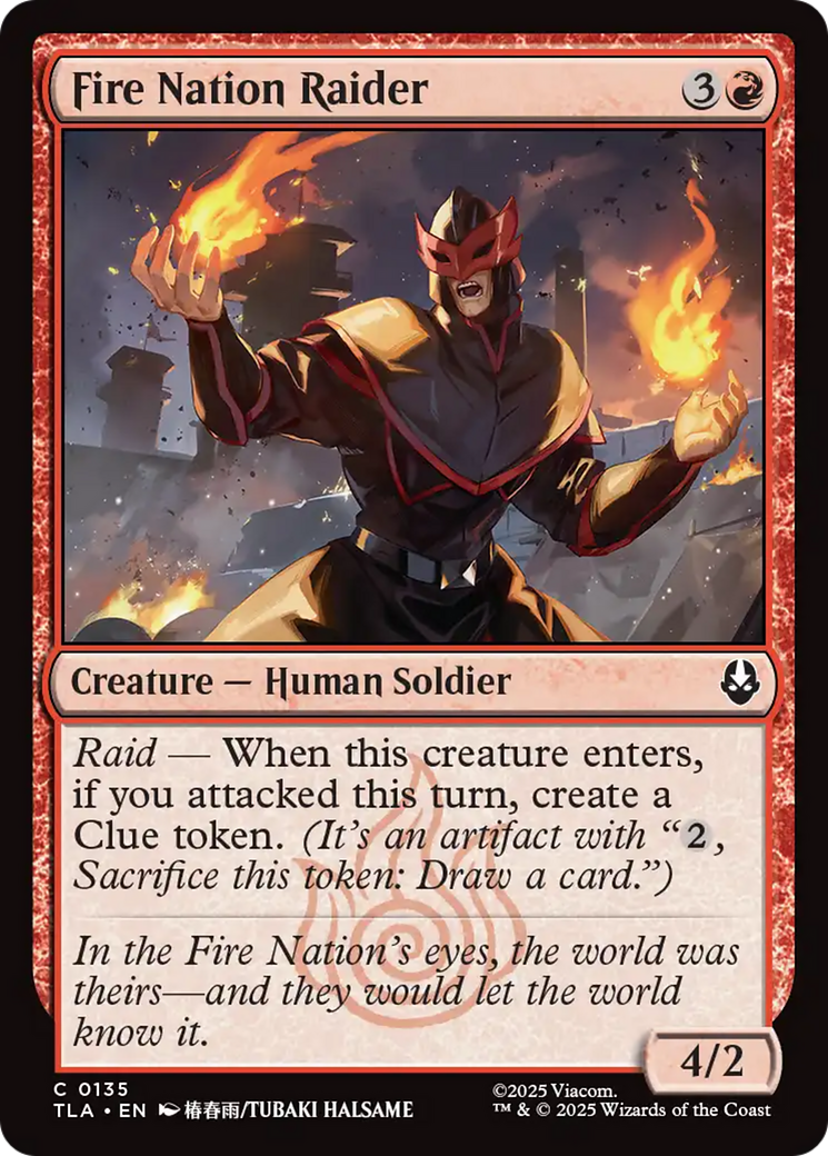 Fire Nation Raider [Avatar: The Last Airbender] - Magic: The Gathering - Card Brawlers | Quebec | Canada |