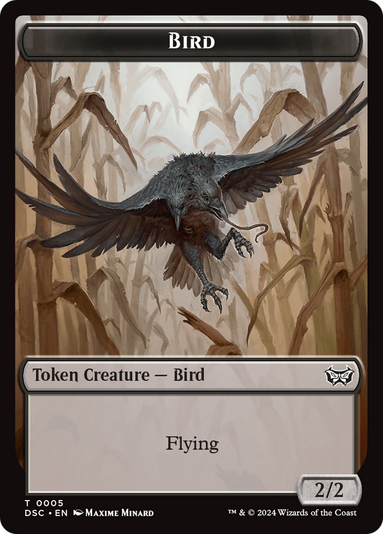 Elemental // Bird Double-Sided Token [Duskmourn: House of Horror Commander Tokens] - Magic: The Gathering - Card Brawlers | Quebec | Canada |