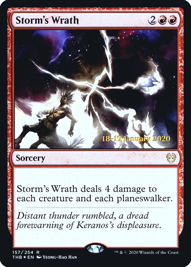 Storm's Wrath [Theros Beyond Death Prerelease Promos] - Magic: The Gathering - Card Brawlers | Quebec | Canada |