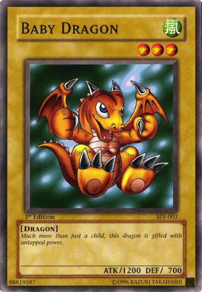 Baby Dragon [SDJ-003] Common - Yu-Gi-Oh! - Card Brawlers | Quebec | Canada |