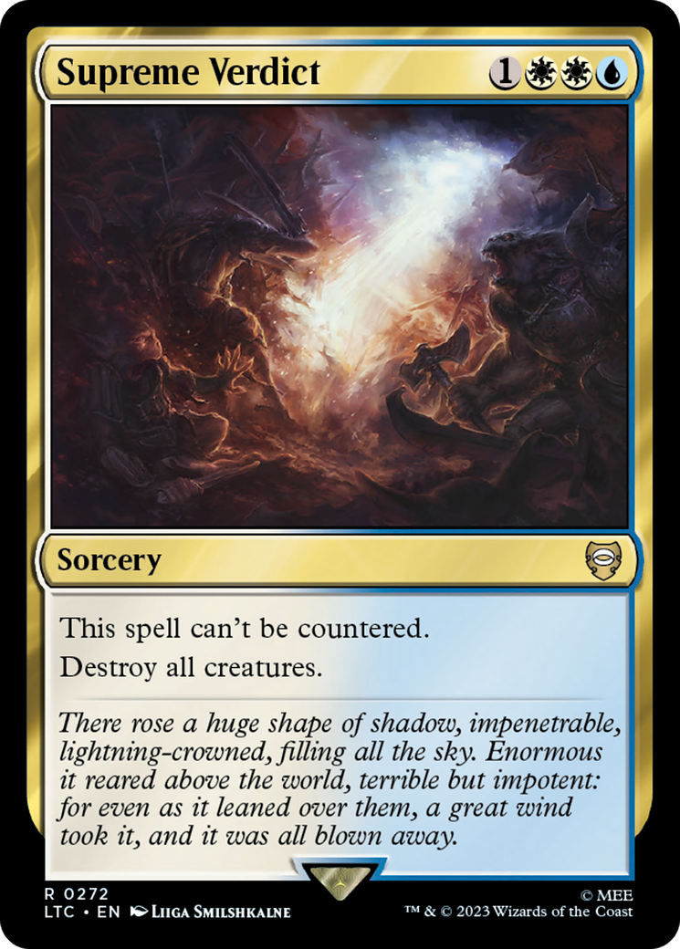 Supreme Verdict [The Lord of the Rings: Tales of Middle-Earth Commander] - Magic: The Gathering - Card Brawlers | Quebec | Canada |