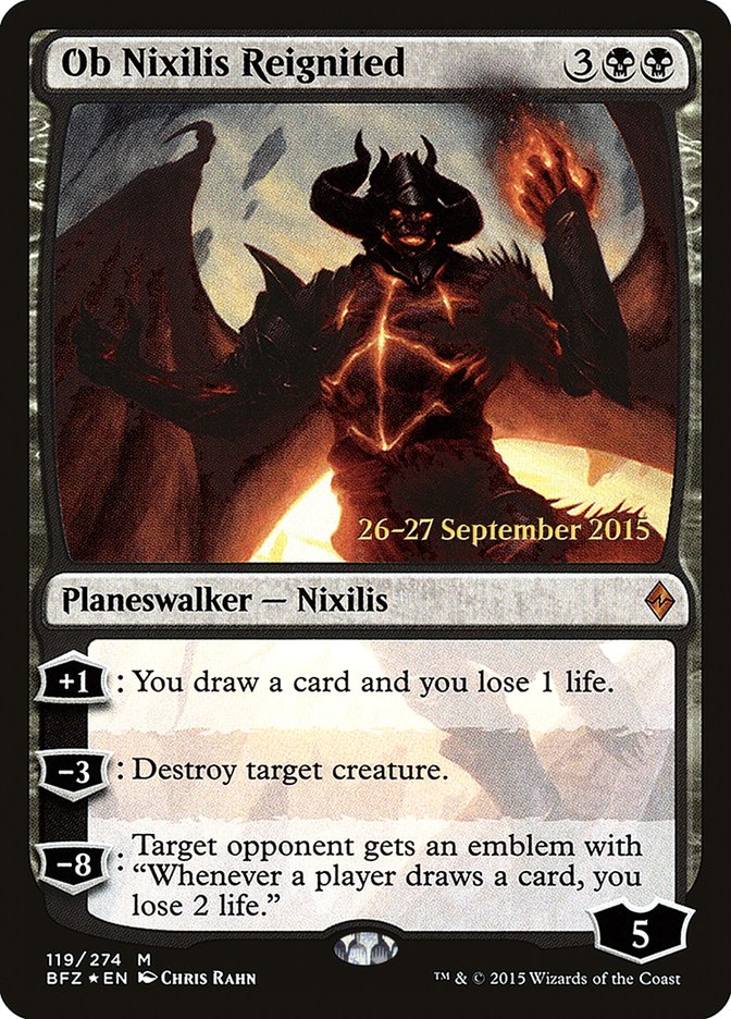 Ob Nixilis Reignited [Battle for Zendikar Prerelease Promos] - Magic: The Gathering - Card Brawlers | Quebec | Canada |