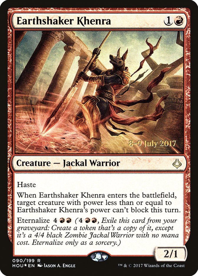 Earthshaker Khenra [Hour of Devastation Prerelease Promos] - Magic: The Gathering - Card Brawlers | Quebec | Canada |