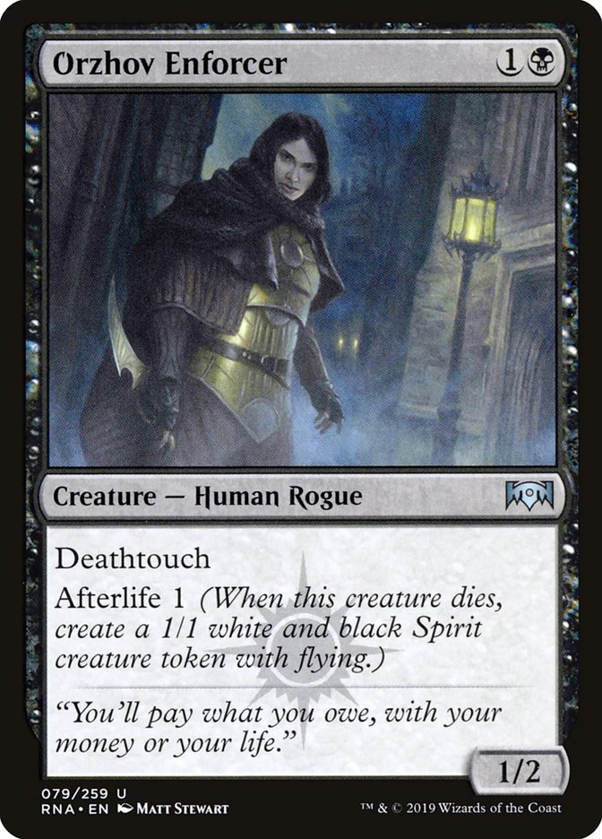 Orzhov Enforcer [Ravnica Allegiance] - Magic: The Gathering - Card Brawlers | Quebec | Canada |