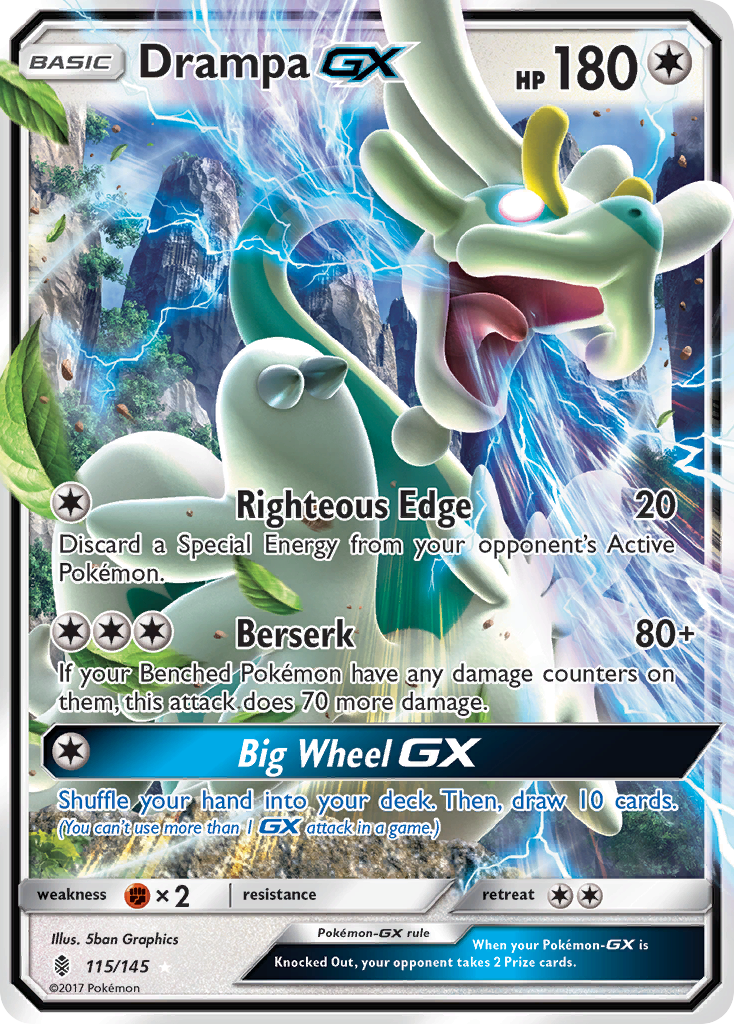 Drampa GX (115/145) [Sun & Moon: Guardians Rising] - Pokémon - Card Brawlers | Quebec | Canada |