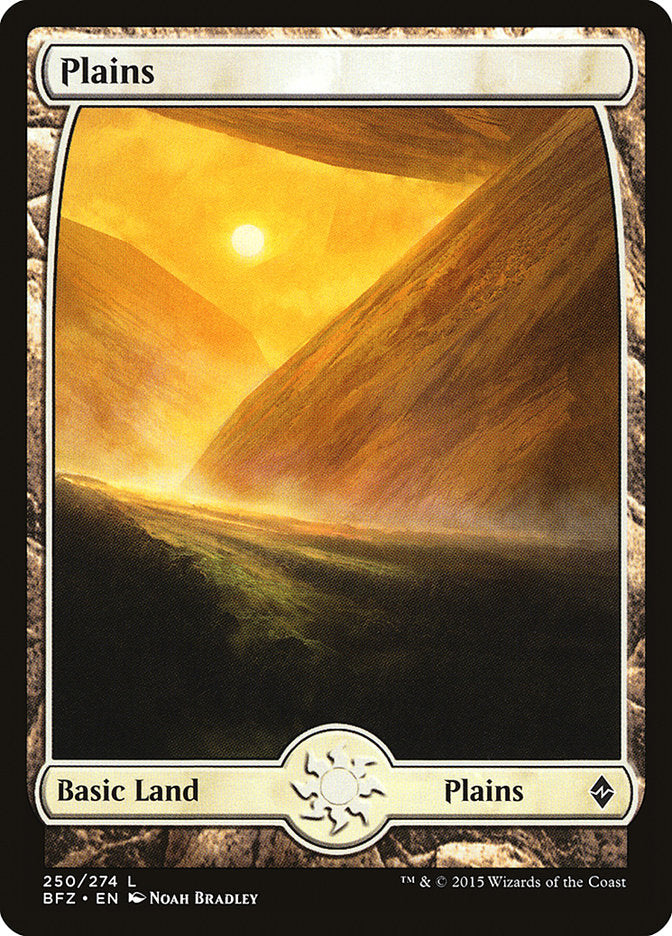 Plains (250) (Full Art) [Battle for Zendikar] - Magic: The Gathering - Card Brawlers | Quebec | Canada |