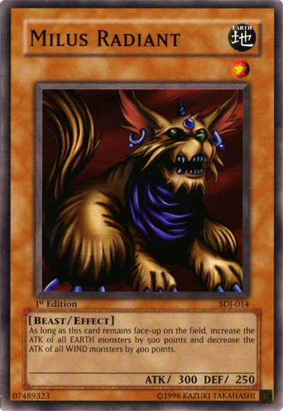 Milus Radiant [SDJ-014] Common - Yu-Gi-Oh! - Card Brawlers | Quebec | Canada |