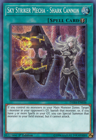 Sky Striker Mecha - Canon à requin [DASA-EN036] Secret Rare 