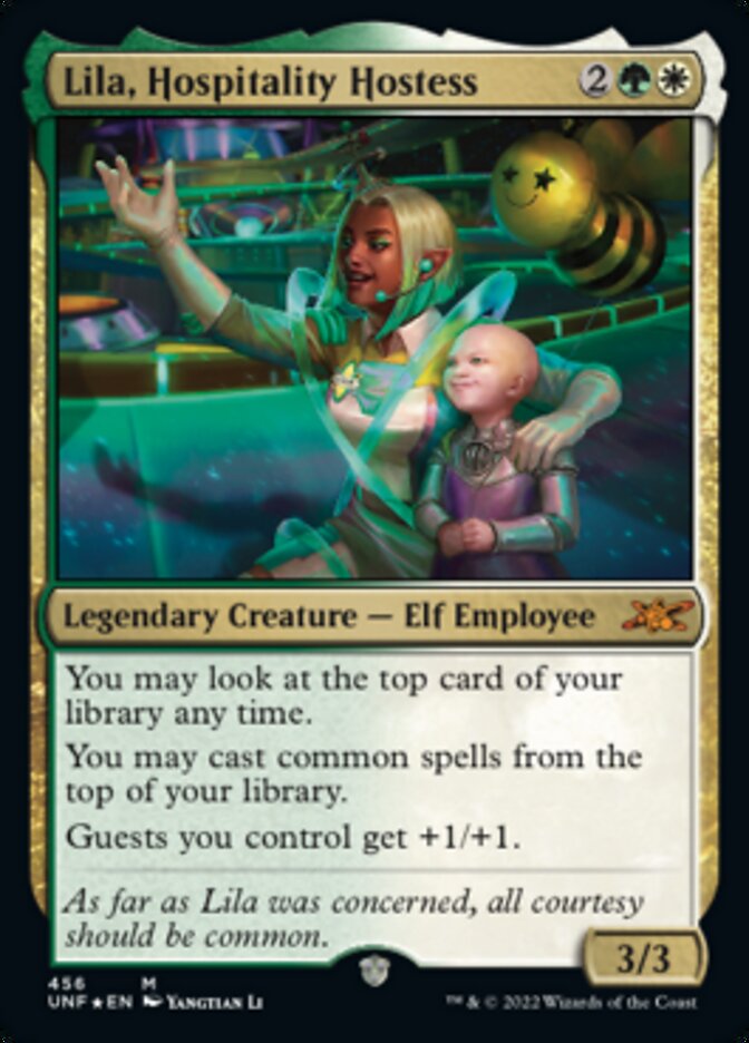 Lila, Hospitality Hostess (Galaxy Foil) [Unfinity] - Magic: The Gathering - Card Brawlers | Quebec | Canada |