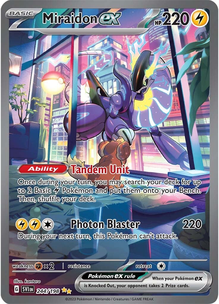 Miraidon ex (244/198) [Scarlet & Violet: Base Set] - Pokémon - Card Brawlers | Quebec | Canada |