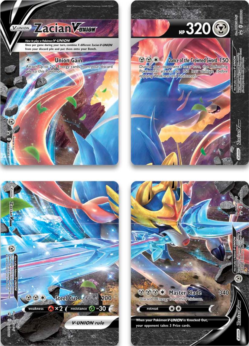 Zacian V-Union (Set of 4) [Sword & Shield: Black Star Promos] - Pokémon - Card Brawlers | Quebec | Canada |