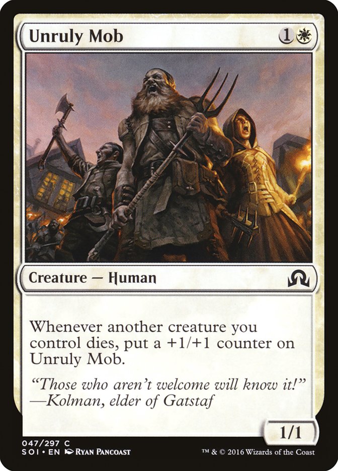 Unruly Mob [Shadows over Innistrad] - Magic: The Gathering - Card Brawlers | Quebec | Canada |