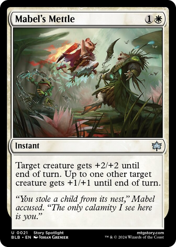 Mabel's Mettle [Bloomburrow] - Magic: The Gathering - Card Brawlers | Quebec | Canada |