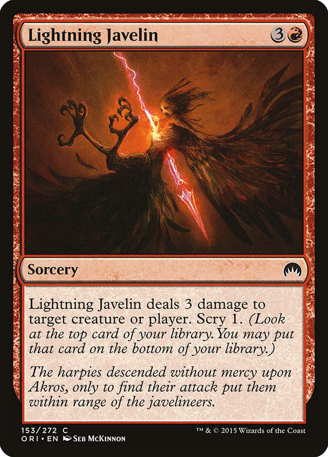 Lightning Javelin [Magic Origins] - Magic: The Gathering - Card Brawlers | Quebec | Canada |