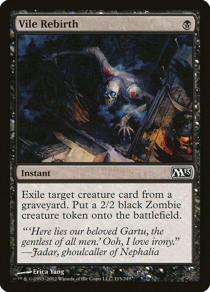 Vile Rebirth [Magic 2013] - Magic: The Gathering - Card Brawlers | Quebec | Canada |
