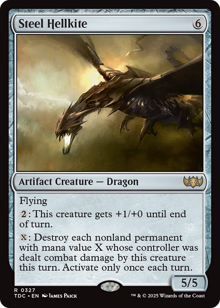 Steel Hellkite [Tarkir: Dragonstorm Commander] - Magic: The Gathering - Card Brawlers | Quebec | Canada |