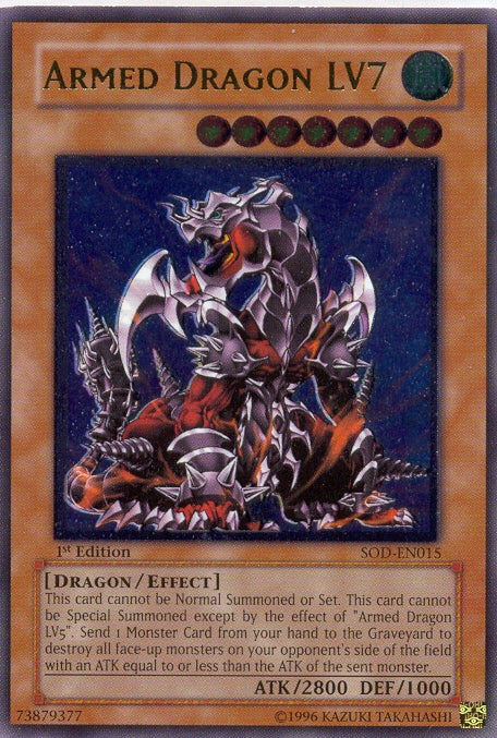 Armed Dragon LV7 [SOD-EN015] Ultimate Rare - Yu-Gi-Oh! - Card Brawlers | Quebec | Canada |