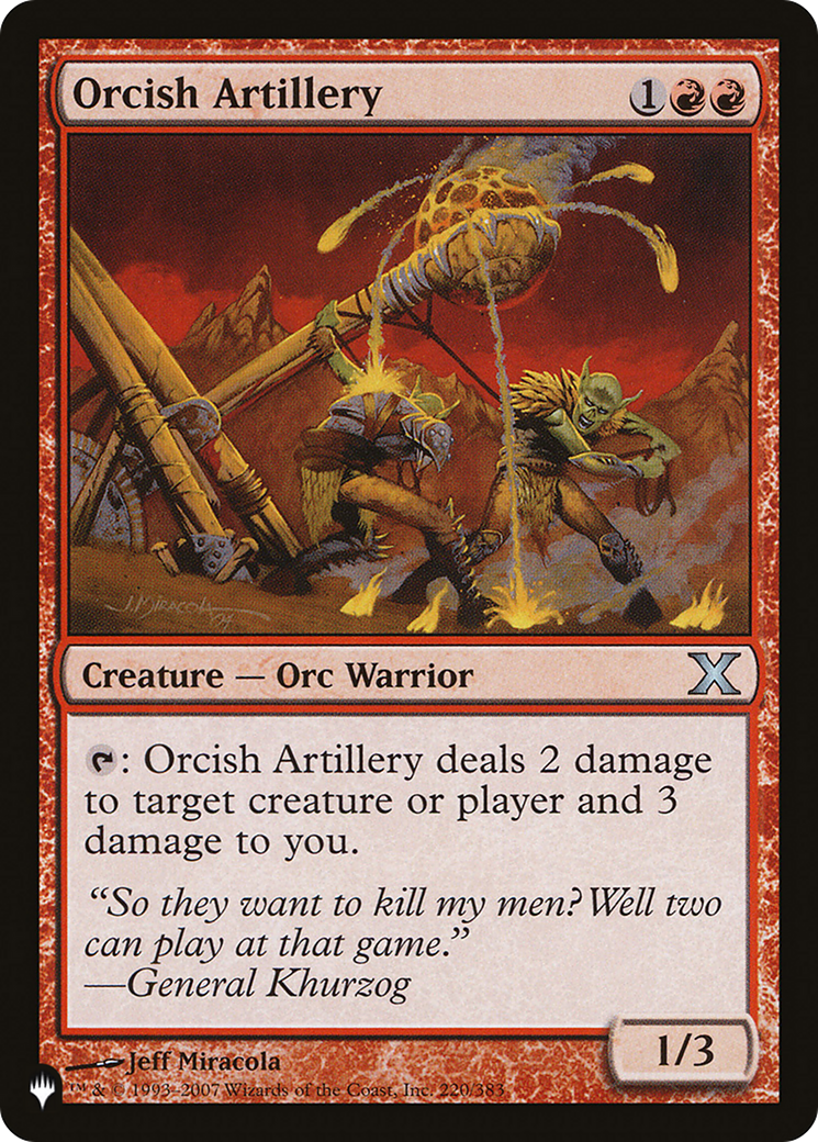 Orcish Artillery [The List] - Magic: The Gathering - Card Brawlers | Quebec | Canada |
