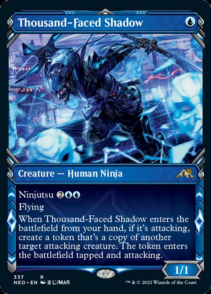 Thousand-Faced Shadow (Showcase Ninja) [Kamigawa: Neon Dynasty] - Magic: The Gathering - Card Brawlers | Quebec | Canada |
